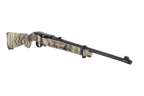 Ruger 10-22 rimfire rifle Go-Wild stock features a camo pattern